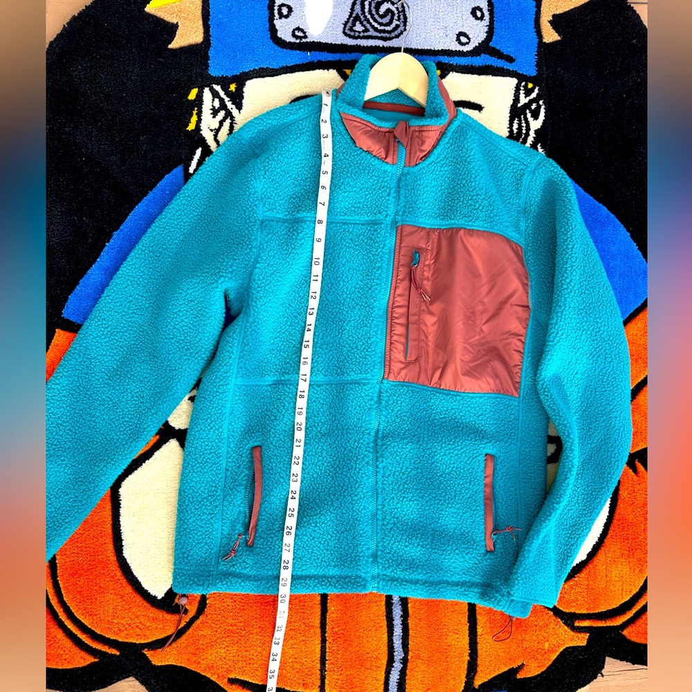 Turquoise zip up jacket